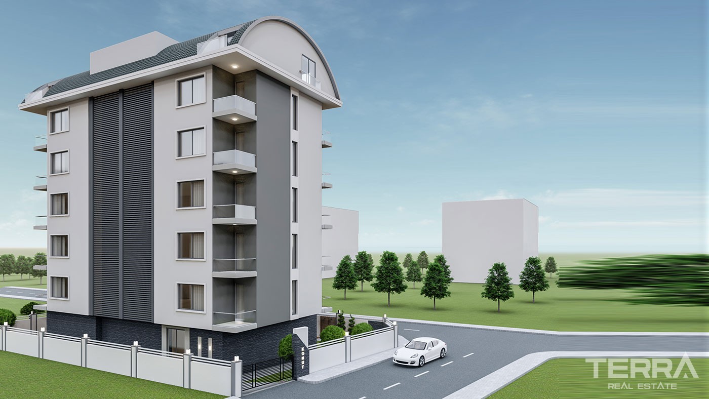 Fantastic 500 m Beach Distance Apartments for Sale in Alanya Mahmutlar - 43105
