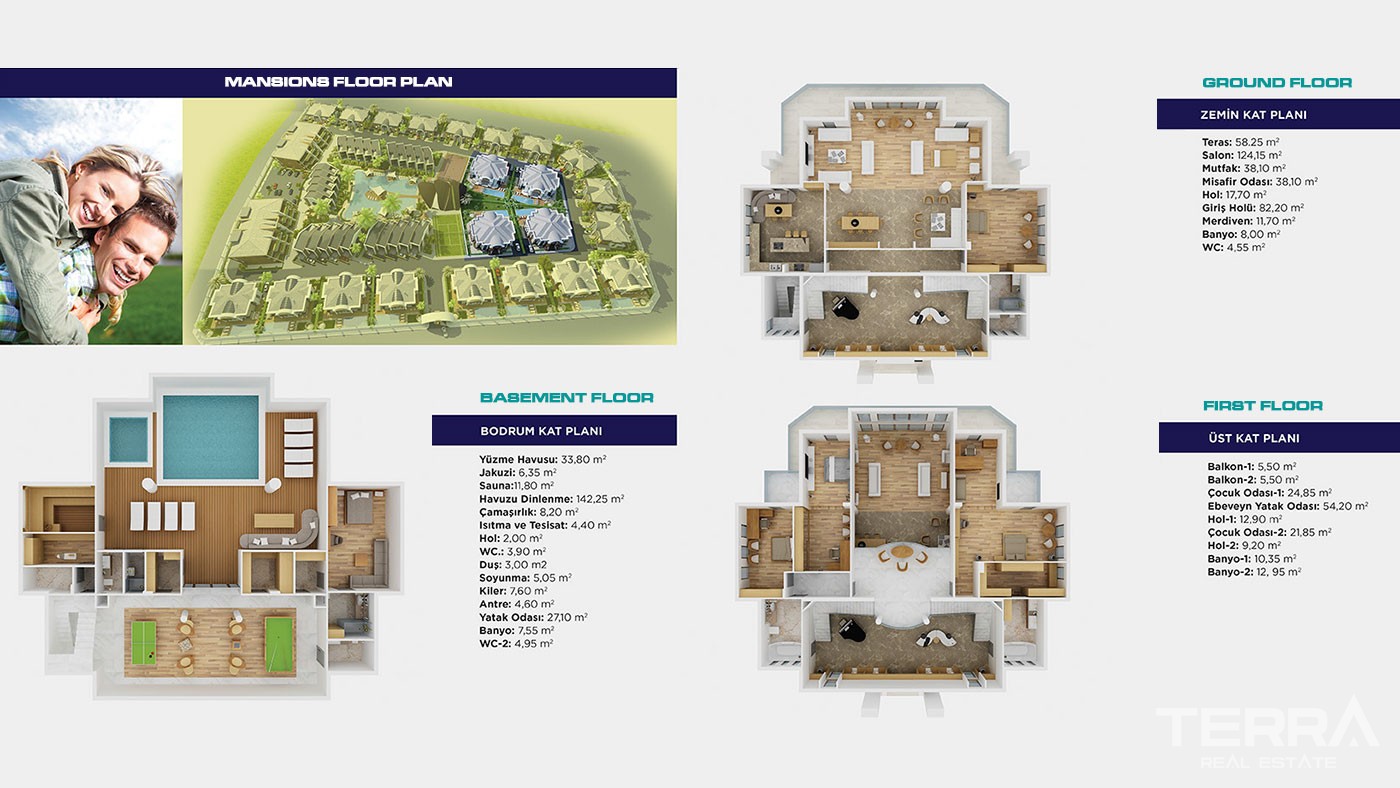 Exclusive Villas in a Marvellous Complex to Buy in Antalya - 43157