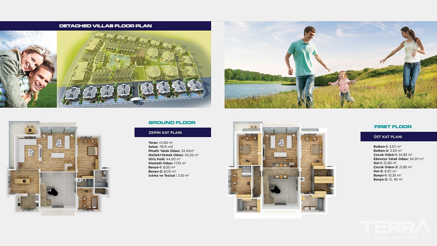 Exclusive Villas in a Marvellous Complex to Buy in Antalya - 43159