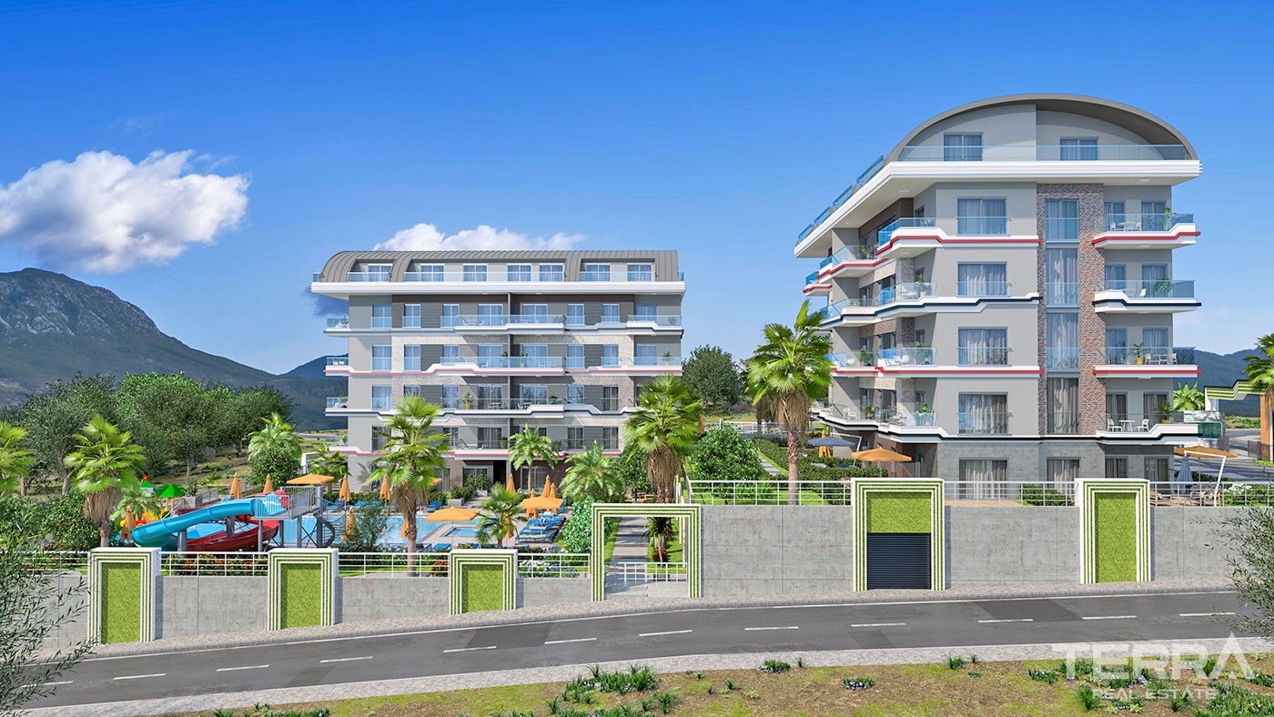 Sea and Mountain View Flats with Rich Amenities to Buy in Alanya - 43316