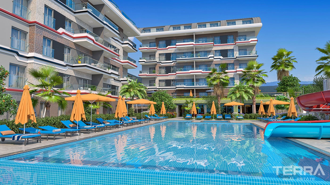Sea and Mountain View Flats with Rich Amenities to Buy in Alanya - 43317