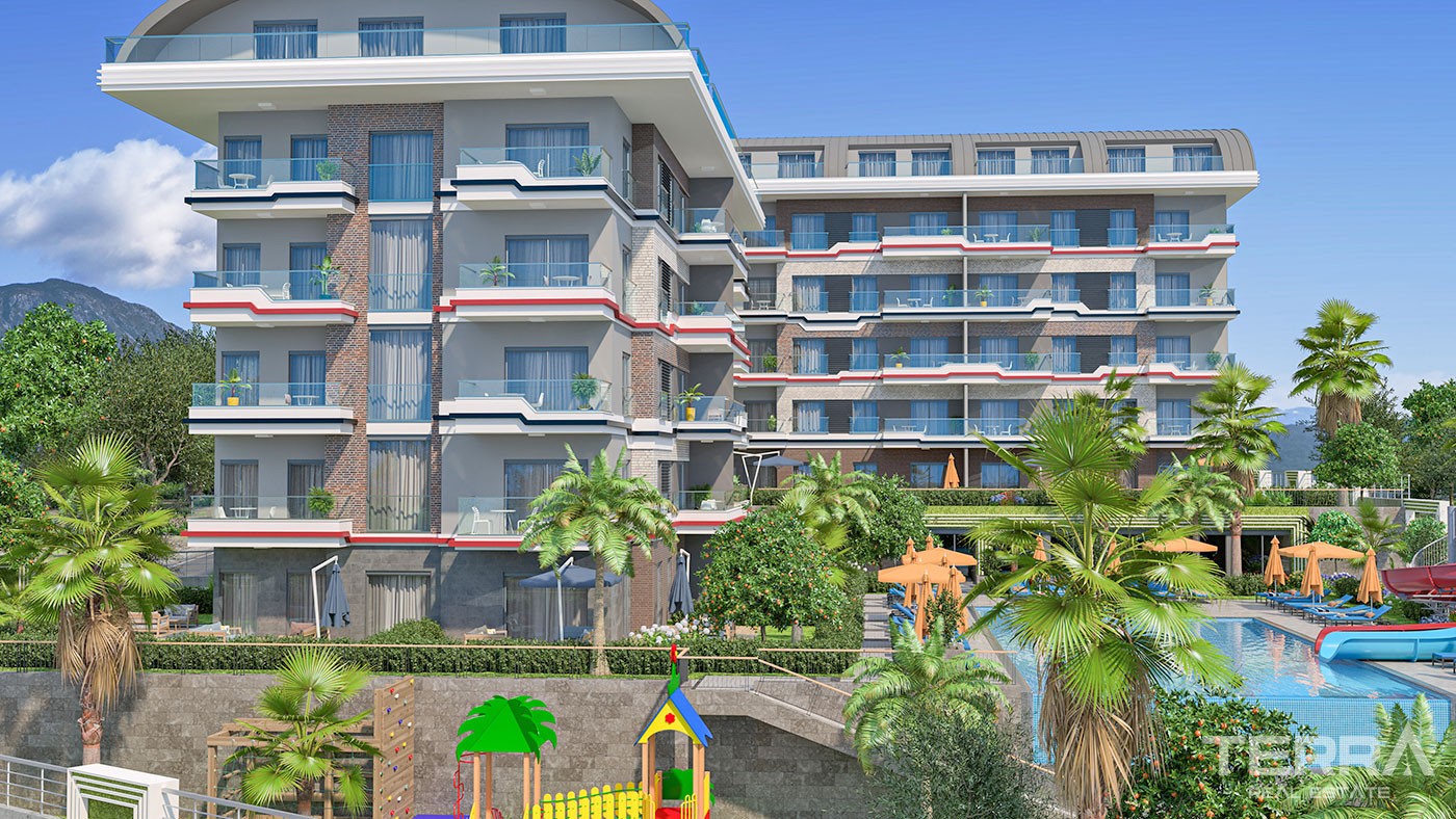 Sea and Mountain View Flats with Rich Amenities to Buy in Alanya - 43318
