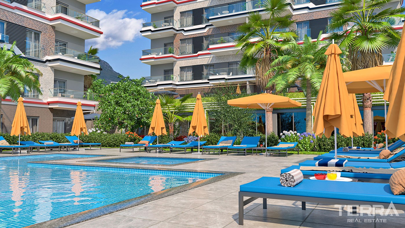 Sea and Mountain View Flats with Rich Amenities to Buy in Alanya - 43321