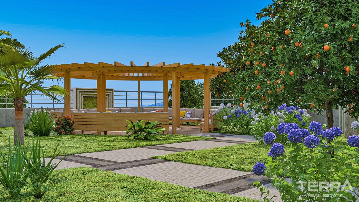 Sea and Mountain View Flats with Rich Amenities to Buy in Alanya - 43323