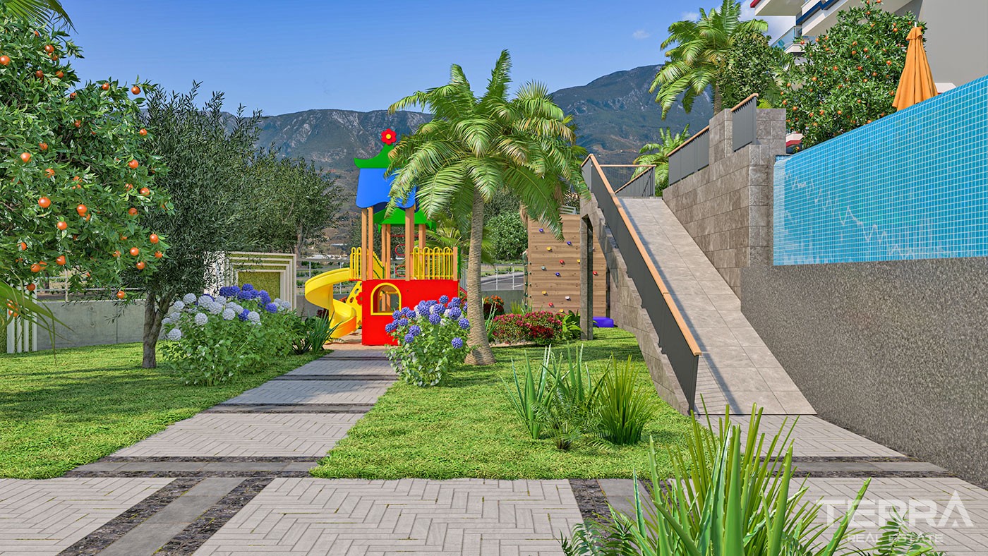 Sea and Mountain View Flats with Rich Amenities to Buy in Alanya - 43324