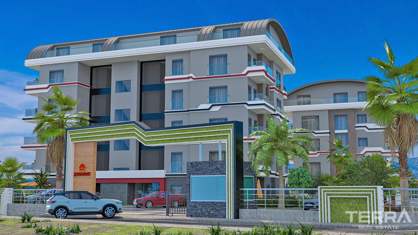 Sea and Mountain View Flats with Rich Amenities to Buy in Alanya - 43326