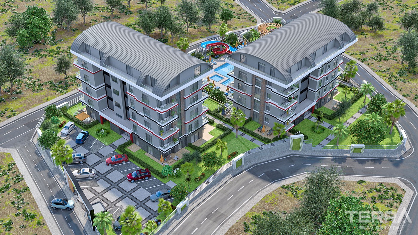Sea and Mountain View Flats with Rich Amenities to Buy in Alanya - 43327