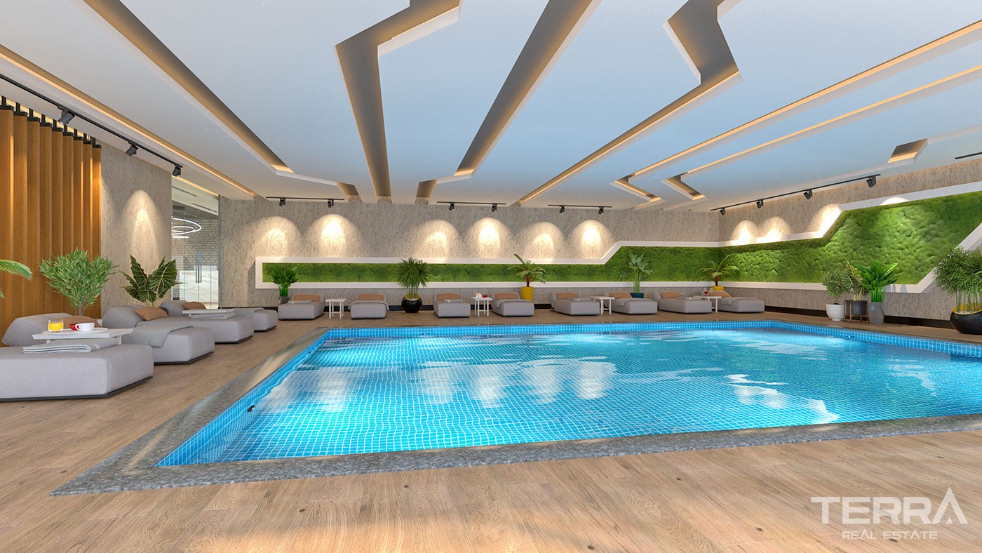 Sea and Mountain View Flats with Rich Amenities to Buy in Alanya - 43343