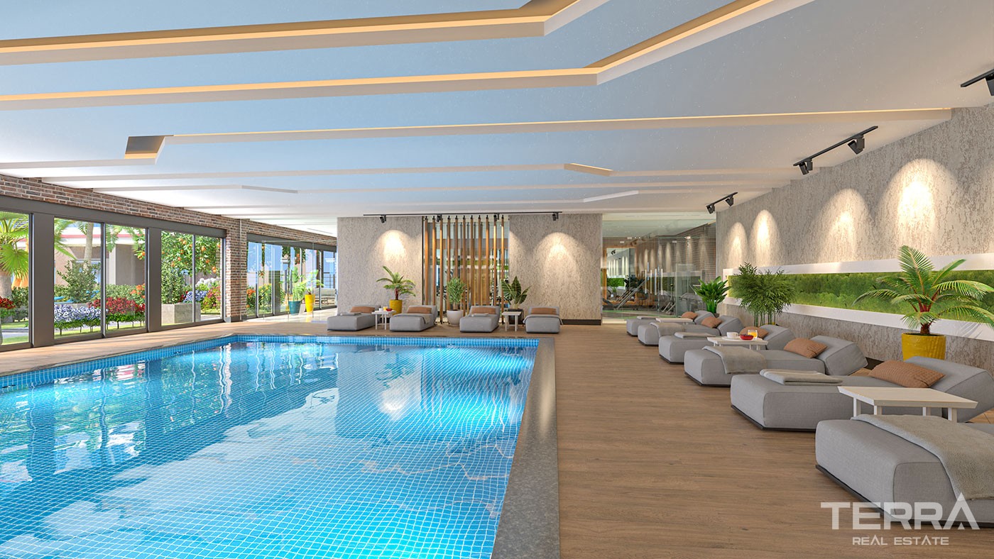 Sea and Mountain View Flats with Rich Amenities to Buy in Alanya - 43347