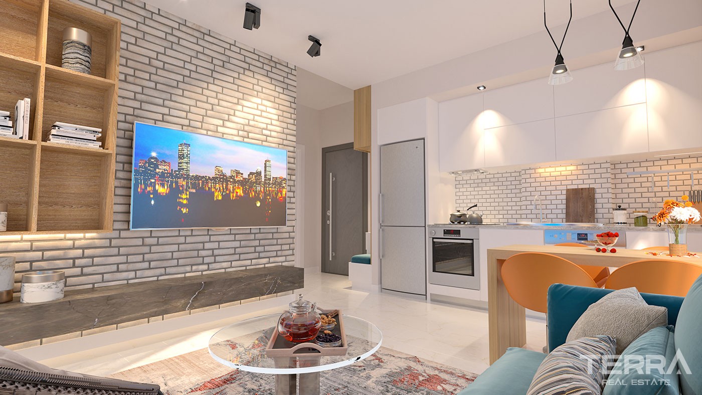 Sea and Mountain View Flats with Rich Amenities to Buy in Alanya - 43363