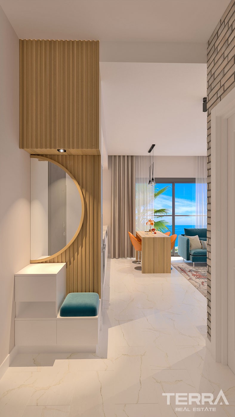 Sea and Mountain View Flats with Rich Amenities to Buy in Alanya - 43365