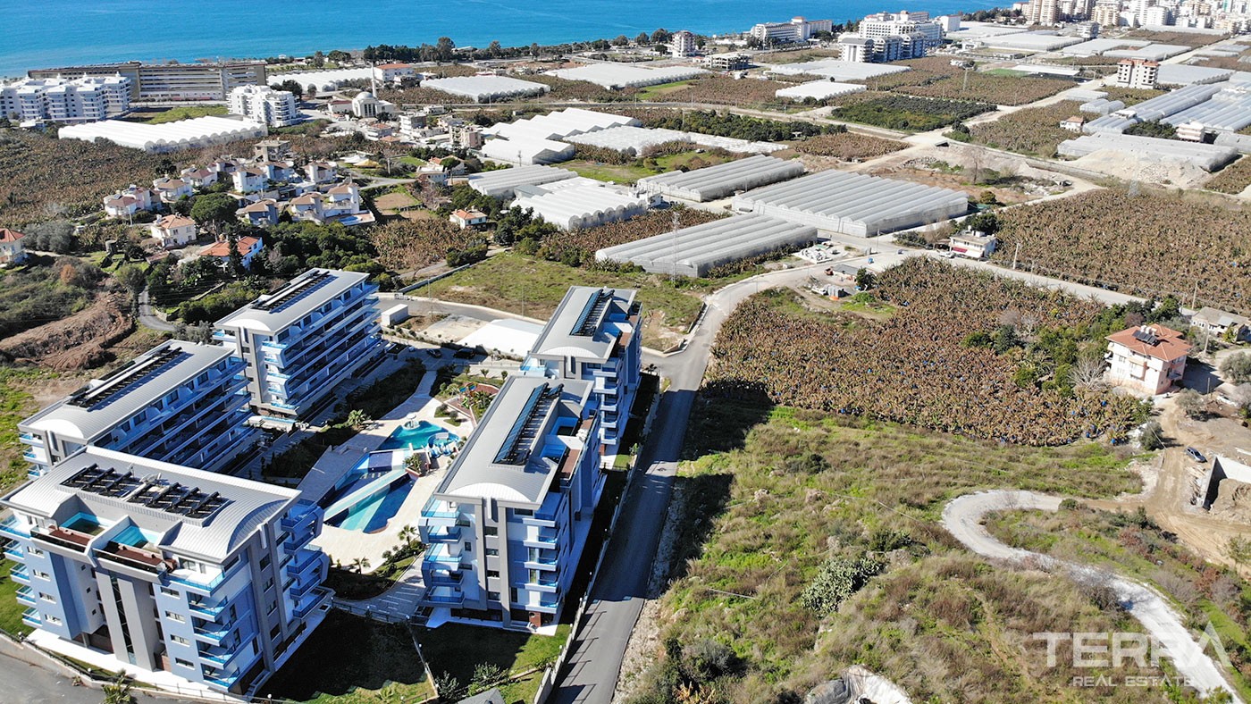 Sea and Mountain View Flats with Rich Amenities to Buy in Alanya - 43366