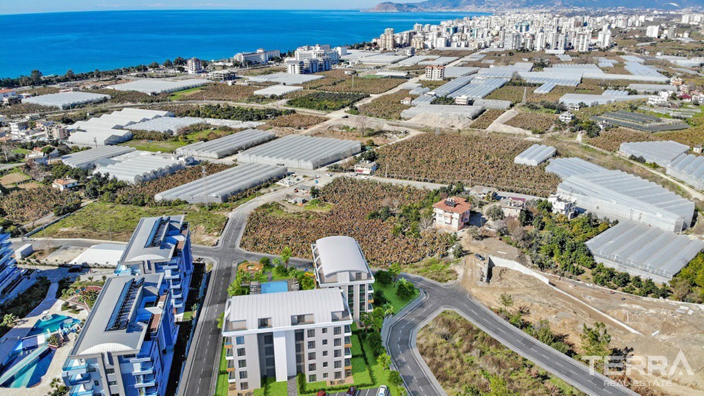 Sea and Mountain View Flats with Rich Amenities to Buy in Alanya - 43369