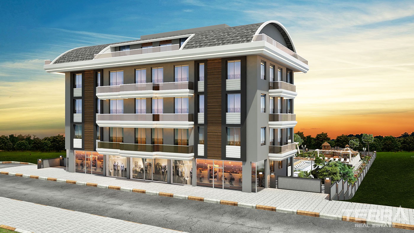 Appartements Abordables à Vendre à Alanya Proches des Commerces & Mer - 43446