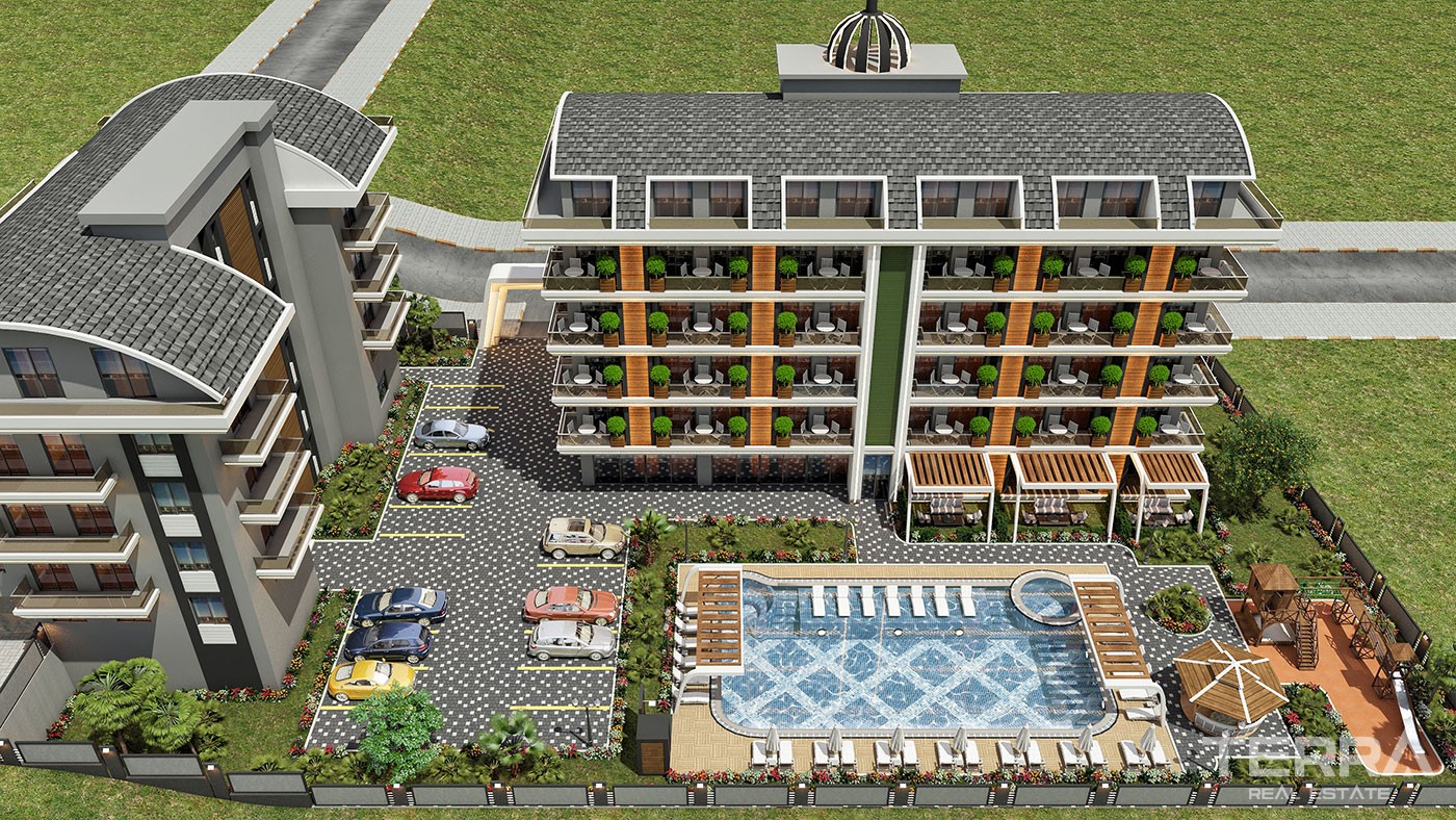 Appartements Abordables à Vendre à Alanya Proches des Commerces & Mer - 43449