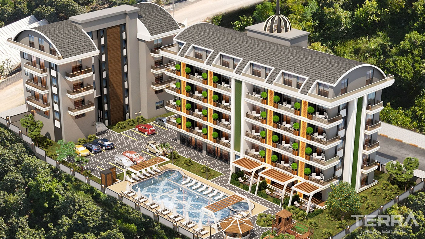 Appartements Abordables à Vendre à Alanya Proches des Commerces & Mer - 43454