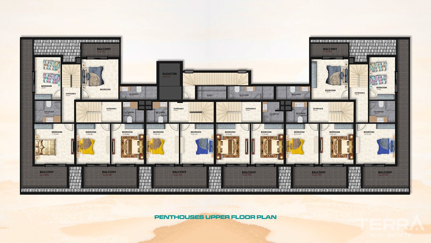 Appartements Abordables à Vendre à Alanya Proches des Commerces & Mer - 43458