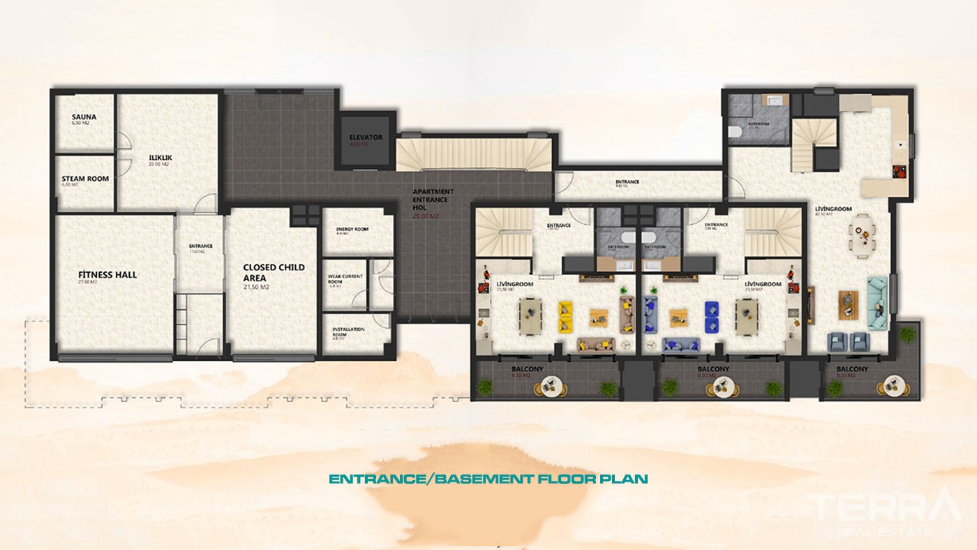 Appartements Abordables à Vendre à Alanya Proches des Commerces & Mer - 43460