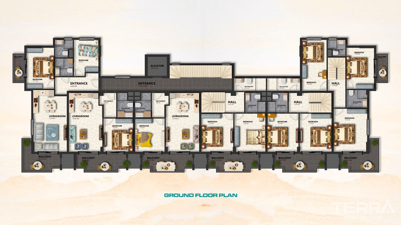 Appartements Abordables à Vendre à Alanya Proches des Commerces & Mer - 43461