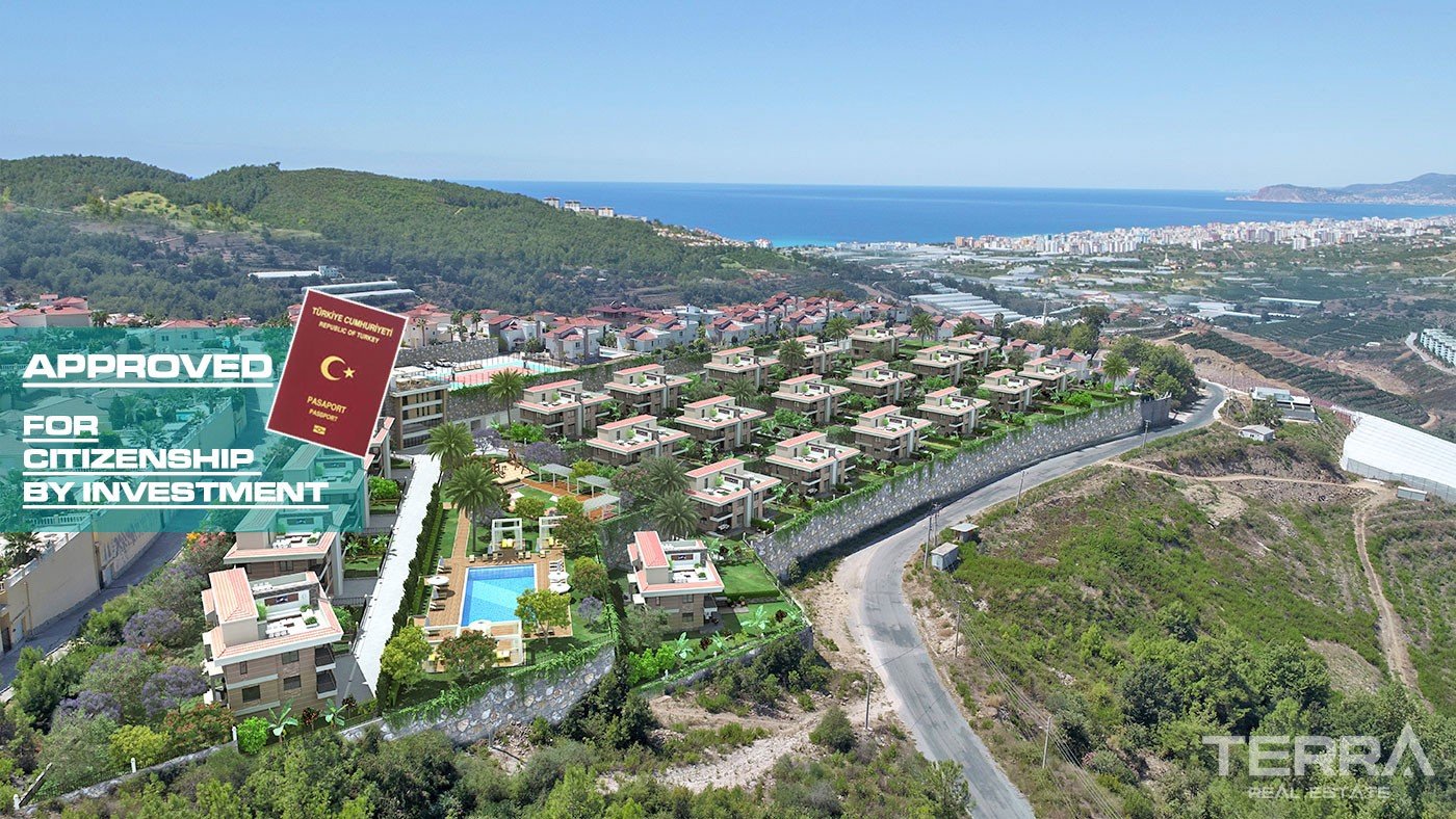 Fantastic Villas with Splendid Nature View for Sale in Alanya Kargıcak