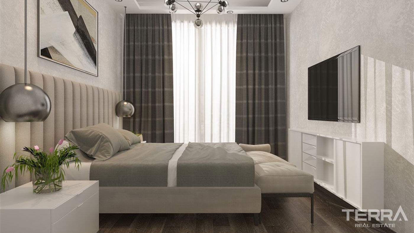 Nouveaux Appartements Abordables à Vendre à Oba Proche de la Plage - 43586