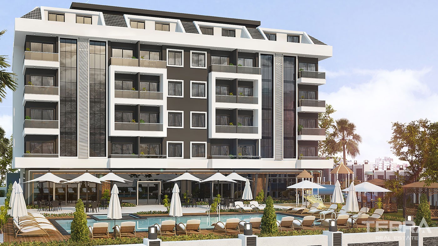 Affordable Apartments with Sea View for Sale in Oba Alanya