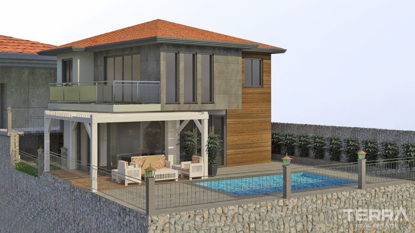 Authentic and Modern Style Sea-view Villa for Sale in Alanya Tepe - 43638