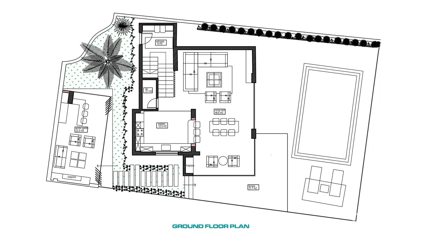 Authentic and Modern Style Sea-view Villa for Sale in Alanya Tepe - 43644