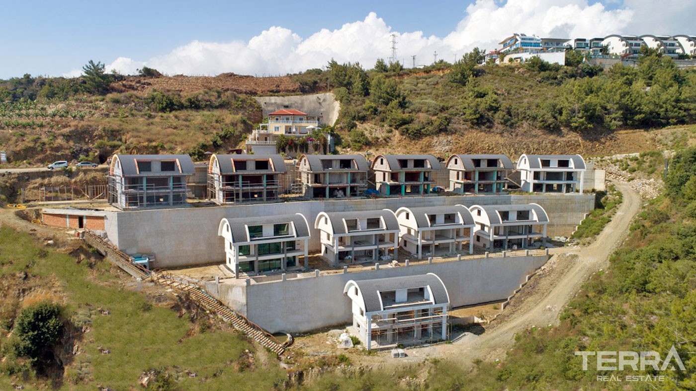 Delightful Detached Villas with Panoramic Sea View to Buy in Alanya - 43913