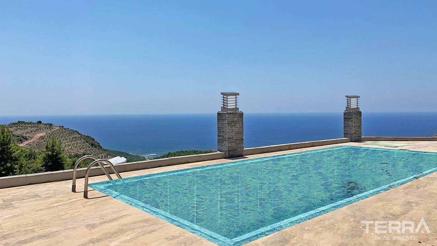 Delightful Detached Villas with Panoramic Sea View to Buy in Alanya - 43915