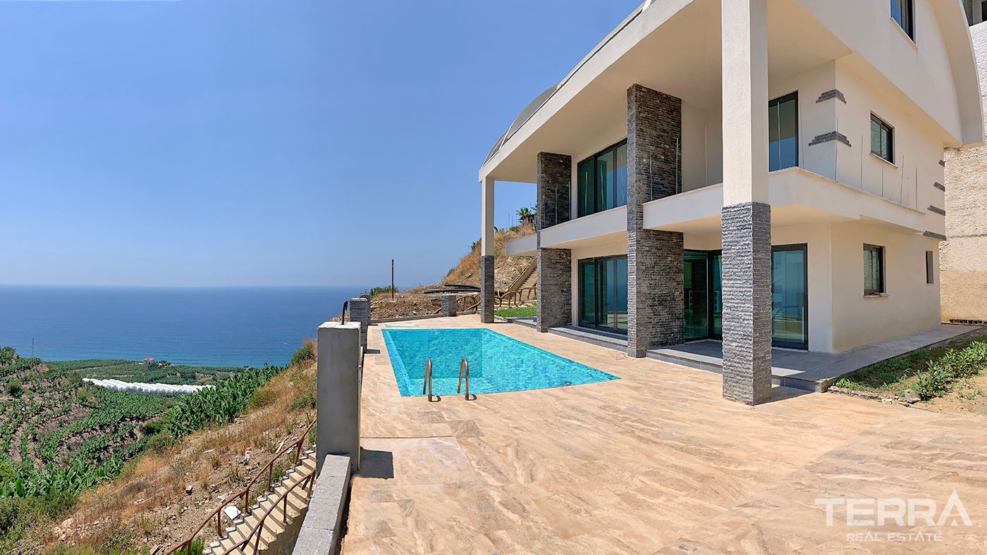 Delightful Detached Villas with Panoramic Sea View to Buy in Alanya - 43919