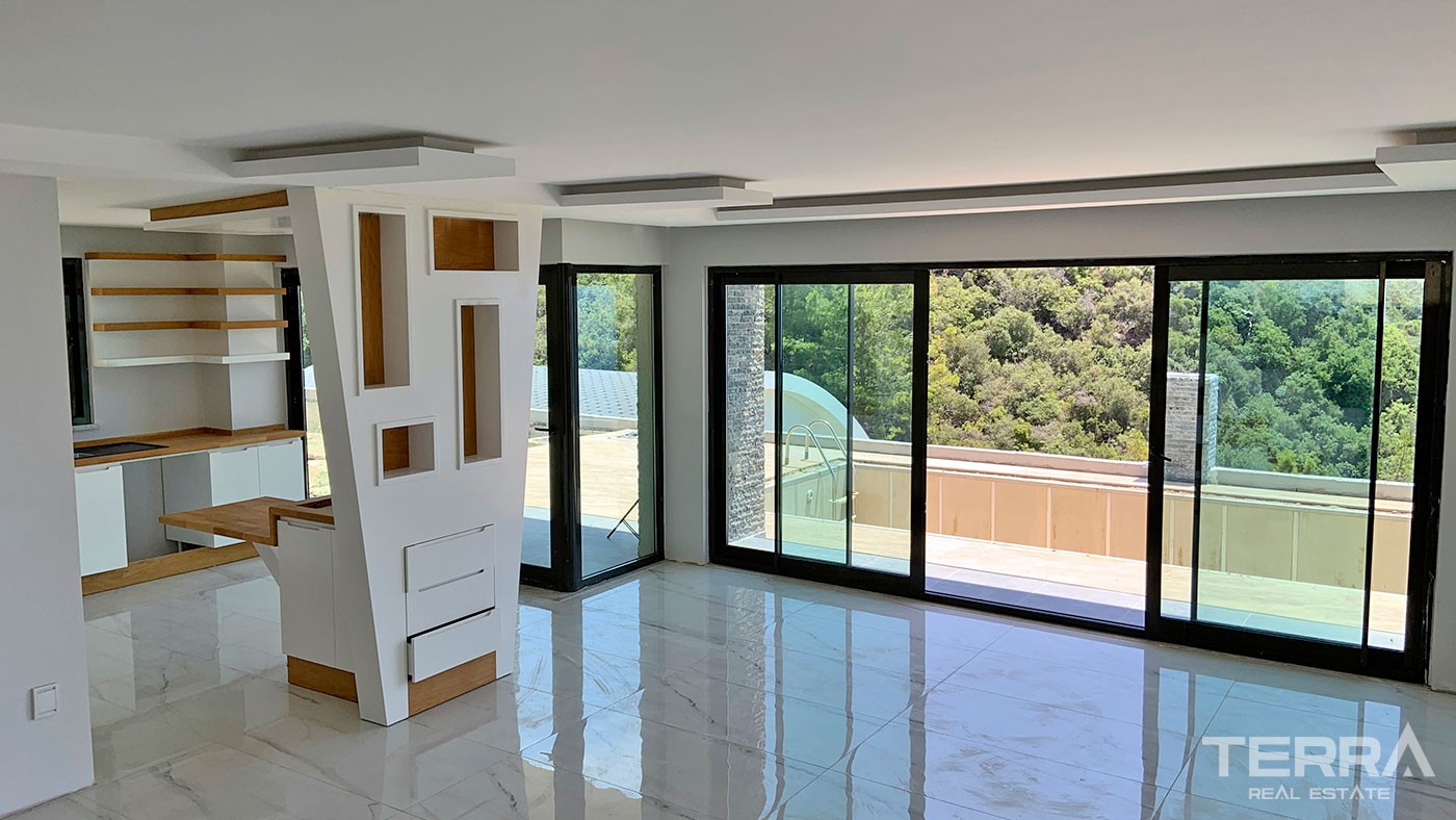 Delightful Detached Villas with Panoramic Sea View to Buy in Alanya - 43922