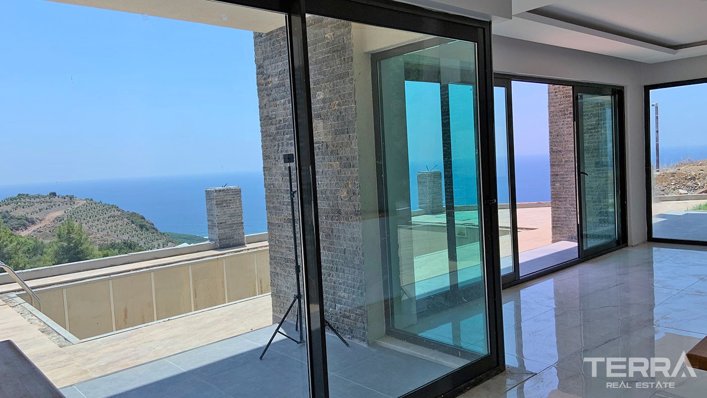 Delightful Detached Villas with Panoramic Sea View to Buy in Alanya - 43923
