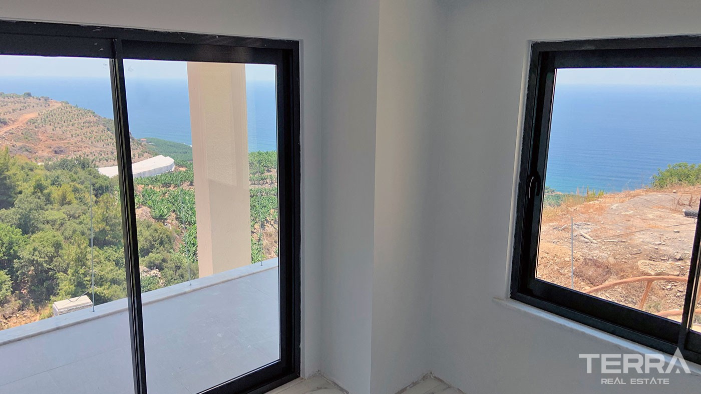 Delightful Detached Villas with Panoramic Sea View to Buy in Alanya - 43928