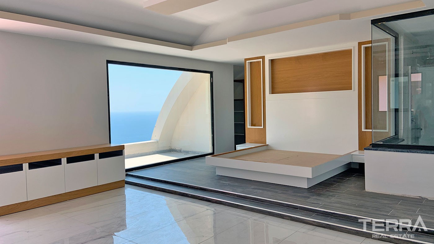 Delightful Detached Villas with Panoramic Sea View to Buy in Alanya - 43930