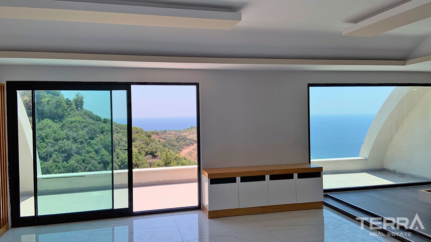Delightful Detached Villas with Panoramic Sea View to Buy in Alanya - 43931