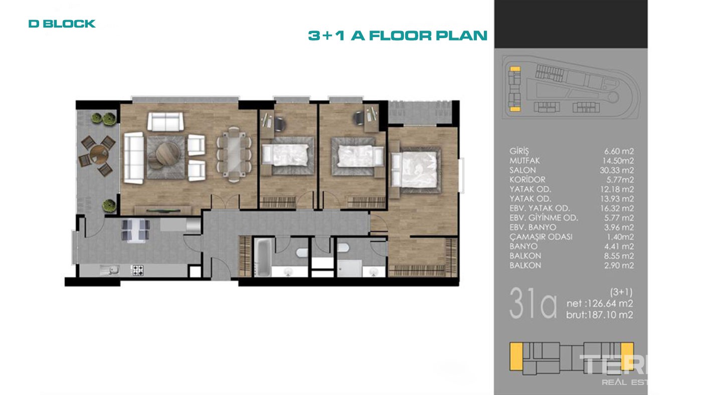 Centralnie położone apartamenty z widokiem na morze w Stambule - 43975