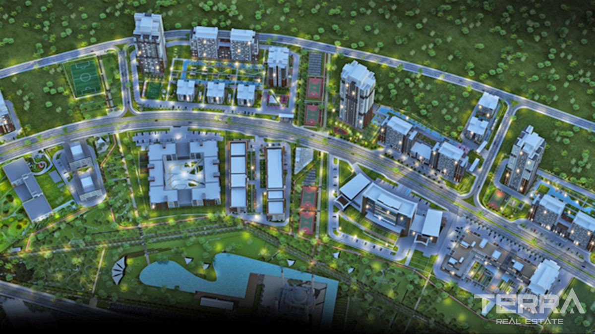 Key-Ready Apartments to Buy in a Luxurious Başakşehir Istanbul Complex - 44174