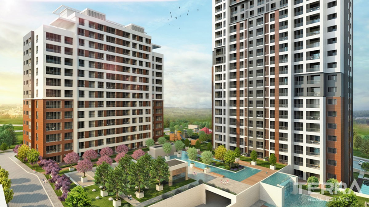 Key-Ready Apartments to Buy in a Luxurious Başakşehir Istanbul Complex - 44177