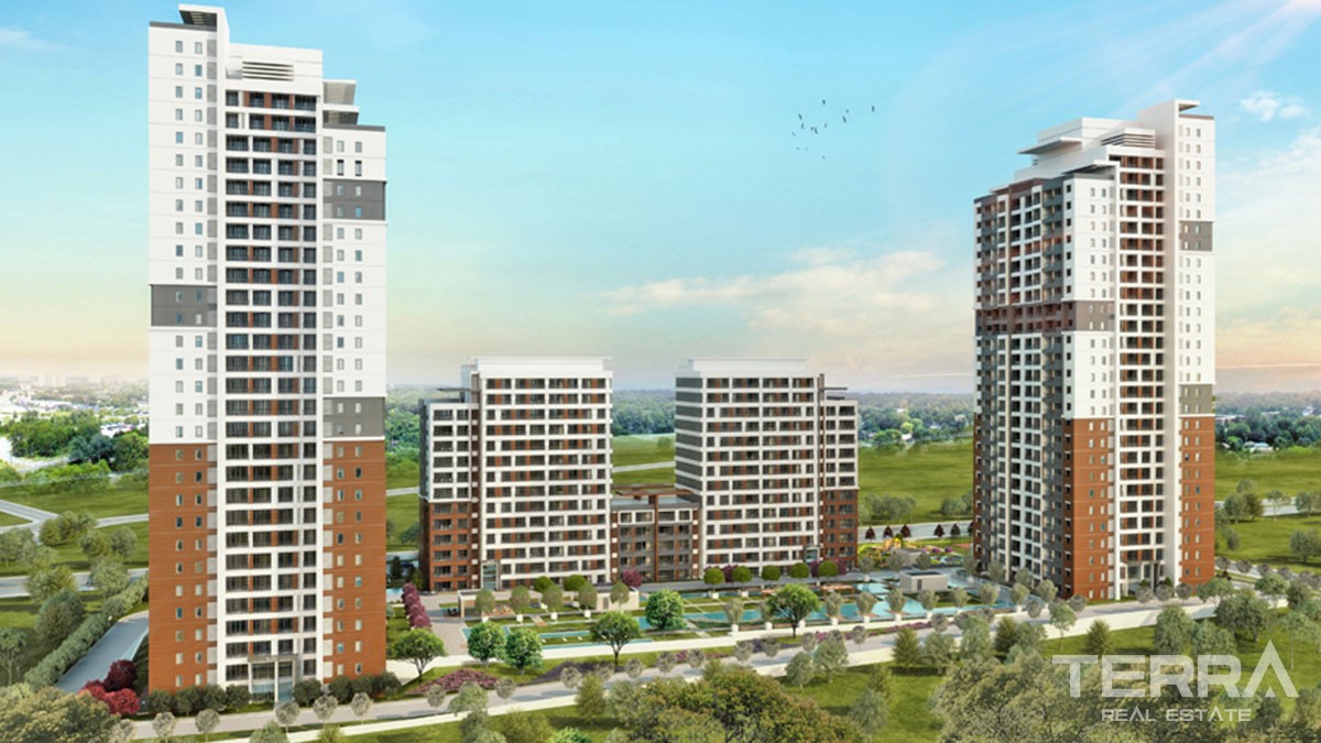Key-Ready Apartments to Buy in a Luxurious Başakşehir Istanbul Complex - 44189