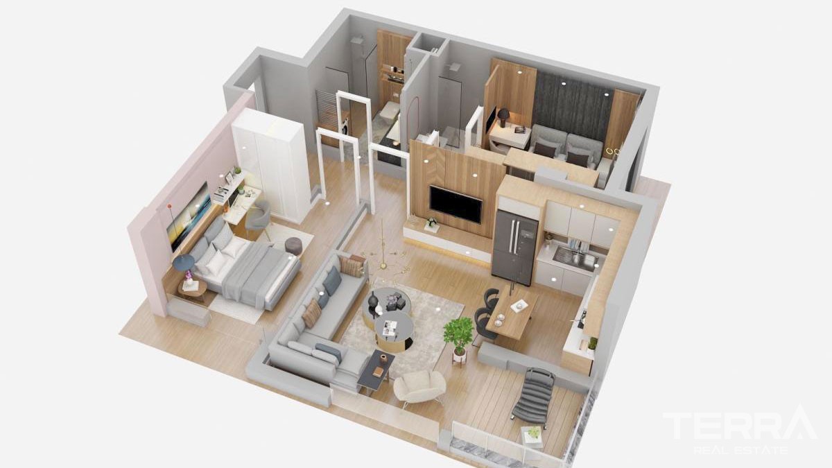 Fantastic Antalya Apartments with Rich Amenities for Sale in Konyaaltı - 44288