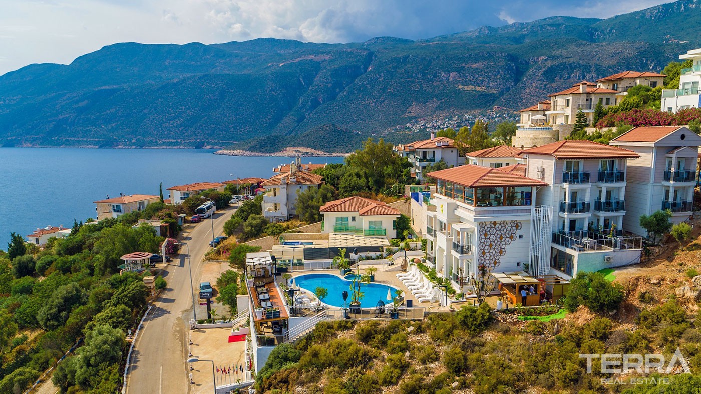 Hôtel à Vendre Dans Un Cadre Pittoresque de Kaş Antalya Avec Vue Mer
