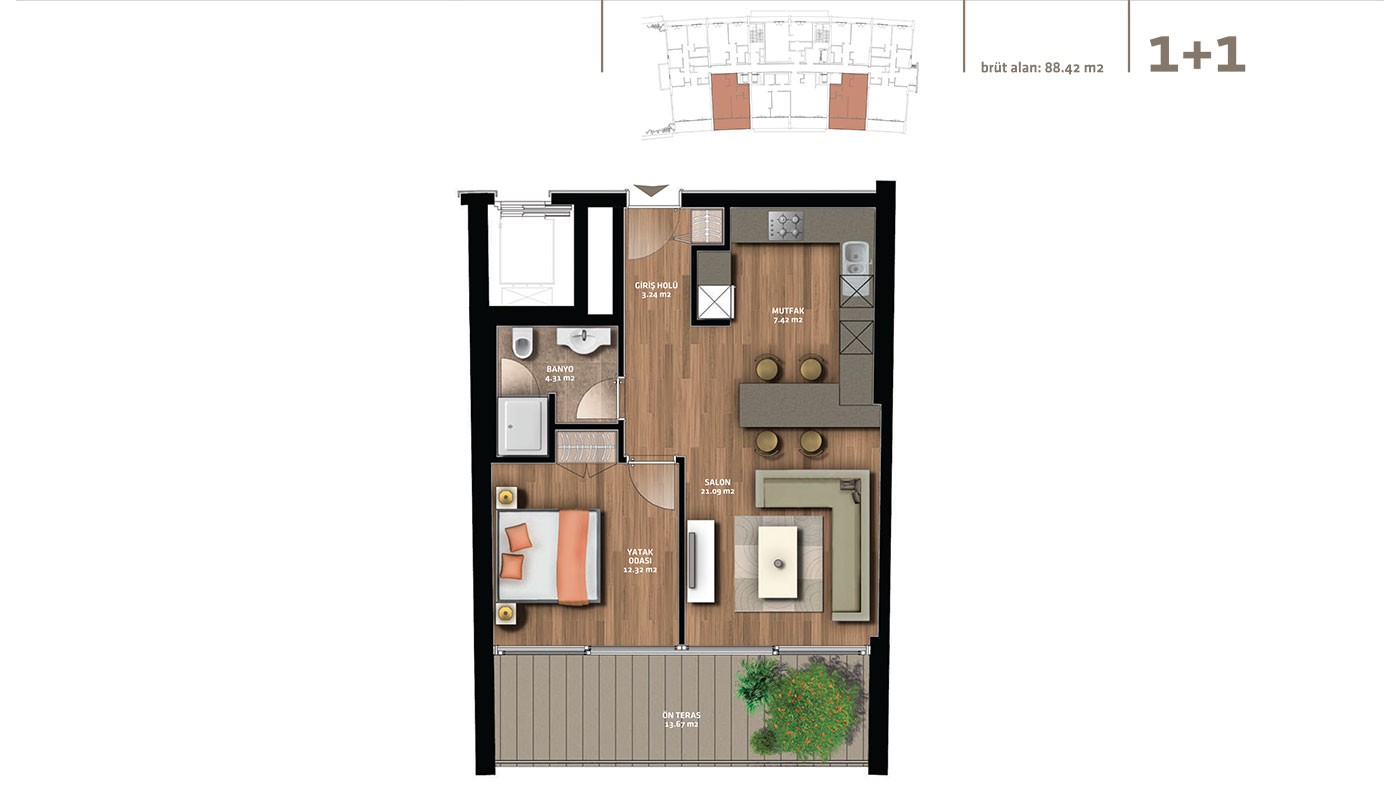 Appartements Spacieux Avec Terrasses à Vendre à Istanbul Büyükçekmece - 44913