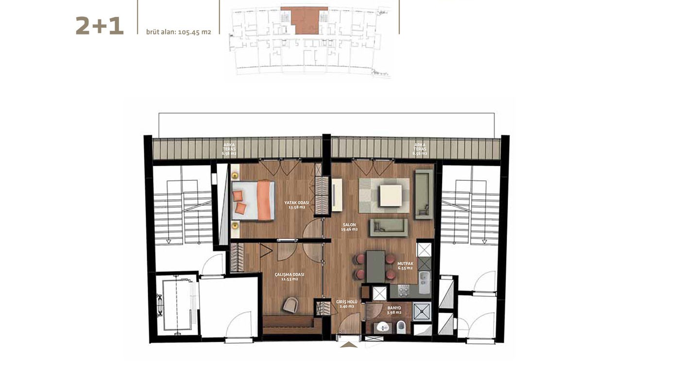 Appartements Spacieux Avec Terrasses à Vendre à Istanbul Büyükçekmece - 44914