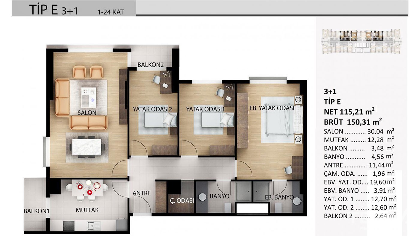 Investment Flats for Sale in European Part of Istanbul Esenyurt - 45293