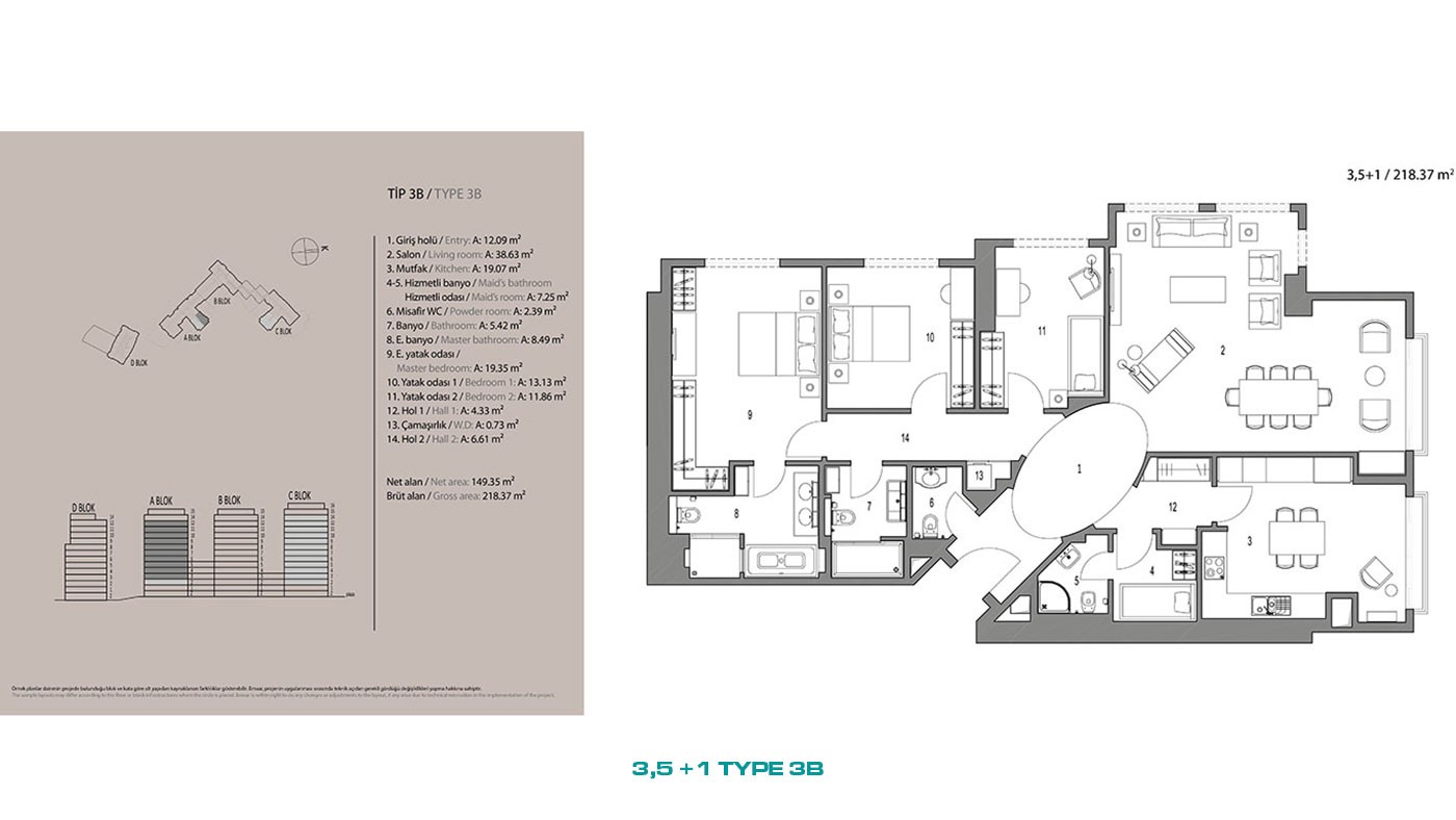 Luxury Flats for Sale in a Multifuncional Complex in Üsküdar Istanbul - 45858