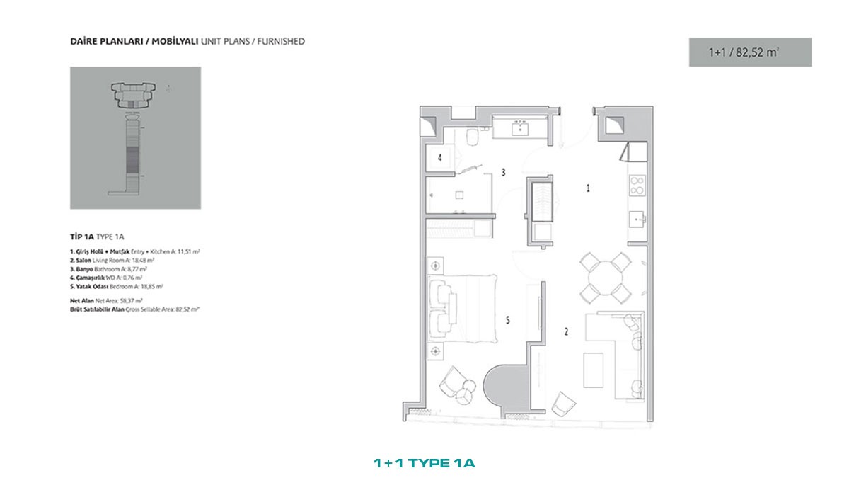 Luxury Flats for Sale in a Multifuncional Complex in Üsküdar Istanbul - 45865