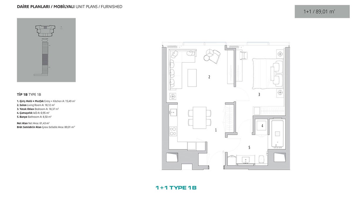 Luxury Flats for Sale in a Multifuncional Complex in Üsküdar Istanbul - 45866