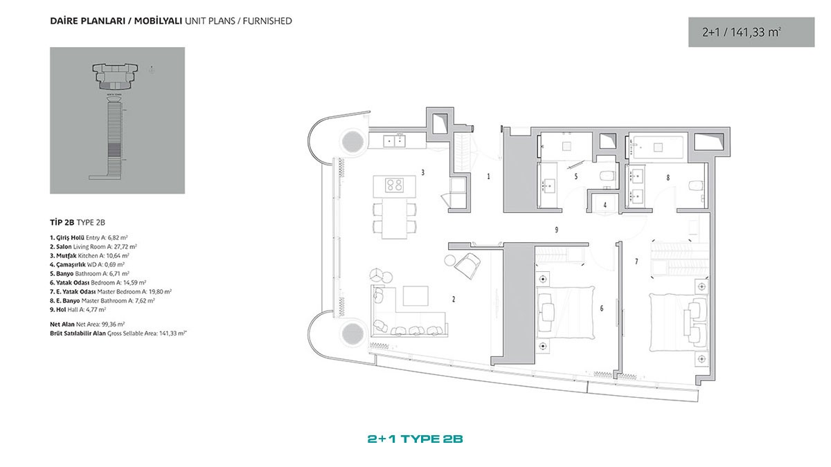 Luxury Flats for Sale in a Multifuncional Complex in Üsküdar Istanbul - 45870