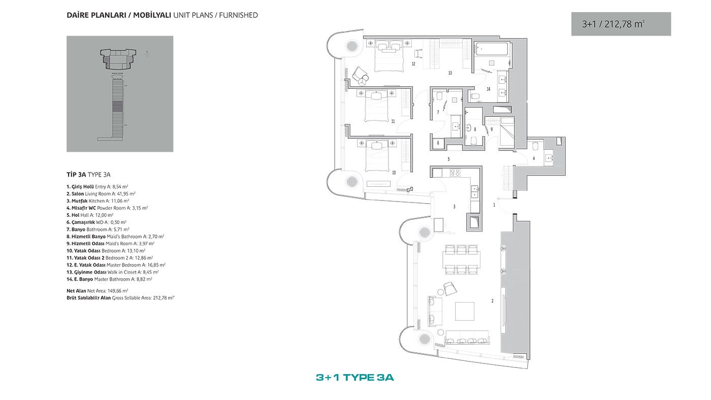 Luxury Flats for Sale in a Multifuncional Complex in Üsküdar Istanbul - 45873